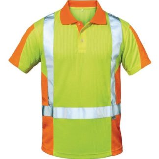 Feldtmann Elysee Warnschutz-Poloshirt Zwolle Größe L gelb/orange 75% PES/25% CO