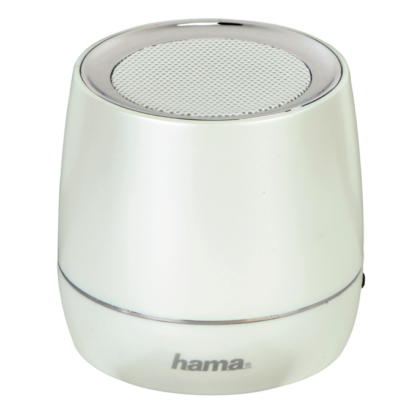 hama Mobiler Lautsprecher weiß 124516 3,5mm Klinke Jack Plug bis 14h Musik