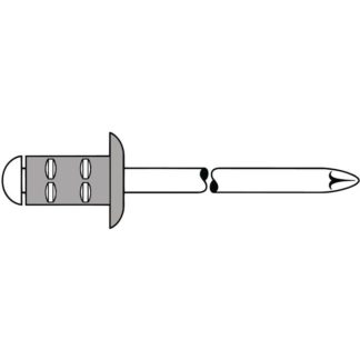 Gesipa Blindniet PolyGrip® Nietschaft dxl 4,8×10,0mm Alu / Edelstahl 50 Stück