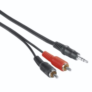 Hama Audio-Kabel, 3,5-mm-Klinken-Stecker – 2 Cinch-Stecker, 2 Meter 205106