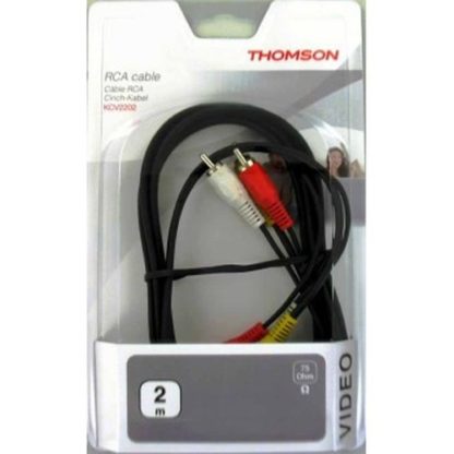 Thomson Audio-Video-Verbindungskabel, 3x Cinch-Stecker, 2 m