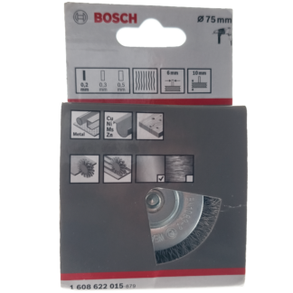Bosch Schbeibenbürste 75 mm 0,2 mm Stahldraht gewellt 1608622015