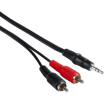 Hama Audio portabel Verbindungs-Kabel 3,5 mm / 2 Cinch 2 Meter 30455