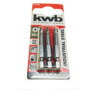 KWB Bit T30, 25 mm, 1/4″ C 6.3, TQ 60 Steel Torx 3er Pack 121230