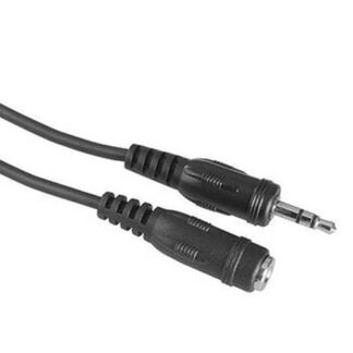 Hama Audio-Kabel Verlängerung 3,5-mm-Klinken-Stecker/Kupplung, 2,5 m 30448