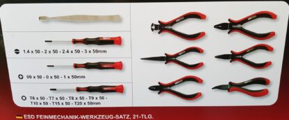KS Tools Feinmechanik Werkzeug-Satz 21-teilig elektrisch ableitend 5007190