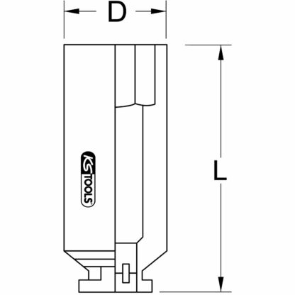 KS Tools 1/2″ Zylinderkopf-Schlüssel mit Spezialprofil für PSA, 13mm 5151277