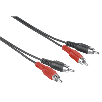 Hama Audio-Kabel, 2 Cinch-Stecker – 2 Cinch-Stecker, 2,5 Meter 205086