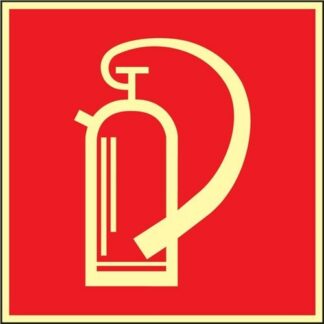 NW Folie Feuerlöscher 148×148 mm rot/weiß nachleuchtend selbstklebend DIN 67510