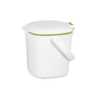 OXO kleiner Küchenabfalleimer in weiß grün Good Grips Kunststoff 2,8 L 185893