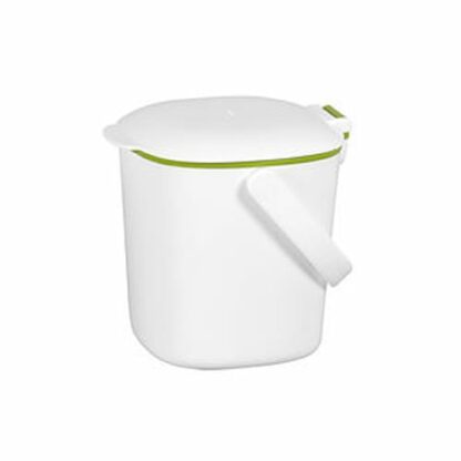 OXO kleiner Küchenabfalleimer in weiß grün Good Grips Kunststoff 2,8 L 185893