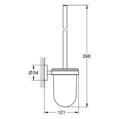 GROHE Toilettenbürsten-Garnitur Essentials 40374 nickel 40374BE1