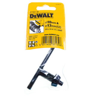 DeWALT Bohrfutter-Schlüssel für 10 mm + 13 mm Bohrfutterschlüssel DT7021-QZ